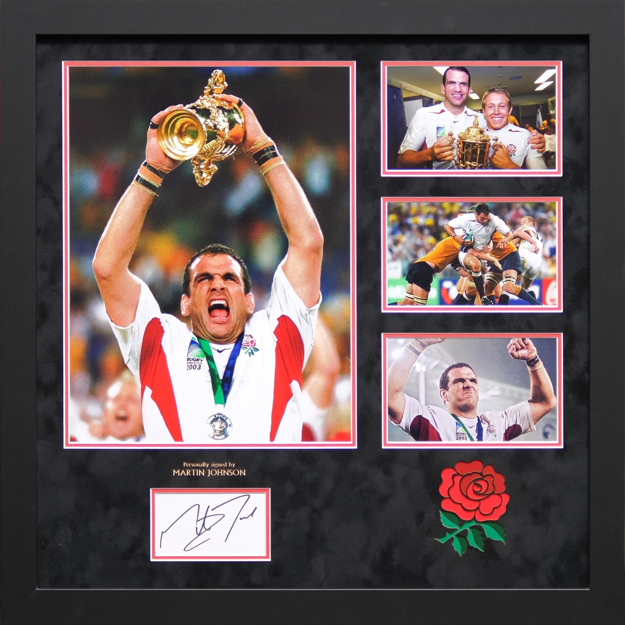 Martin Johnson Signed Display 2003 World Cup - Memorabilia Framers Shop